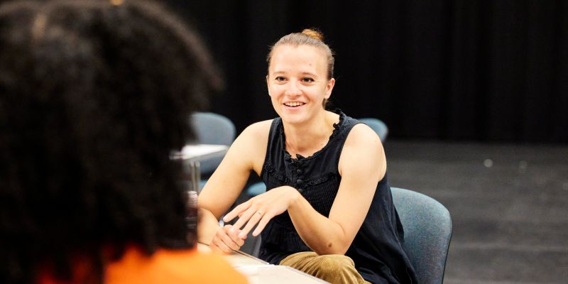 Katherine James mentors a student