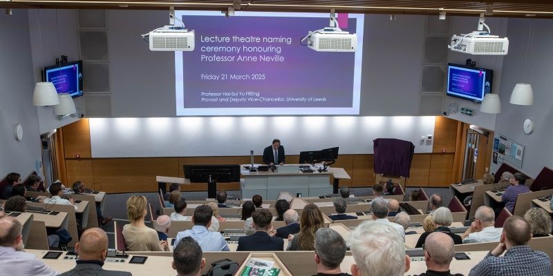 Professor Hai-Sui Yu leading the dedication ceremony.